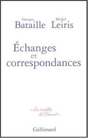 Cover of: Echanges et correspondances