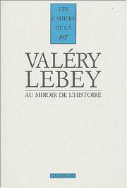 Cover of: Au miroir de l'histoire by Paul Valéry