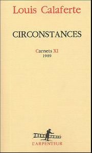 Cover of: Circonstances