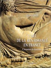 Cover of: L' art de la Renaissance en France by Henri Zerner