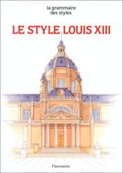 Cover of: Le style Louis XIII