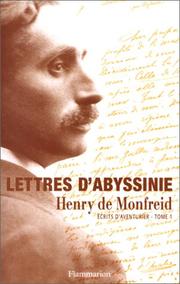 Cover of: Lettres d'Abyssinie by Henry de Monfreid