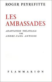 Cover of: Les Ambassades (livre non massicoté)