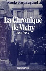 Cover of: La Chronique de Vichy: 1940-1944