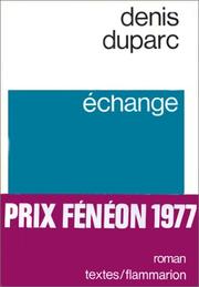 Cover of: Échange by Renaud Camus