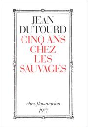 Cover of Cinq ans chez les sauvages