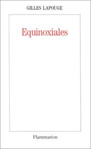 Cover of: Équinoxiales by Gilles Lapouge