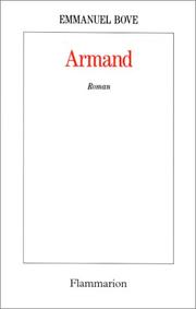 Cover of: Armand by Emmanuel Bove