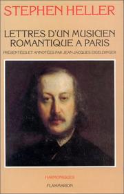 Cover of: Lettres d'un musicien romantique à Paris