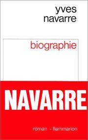 Cover of: Biographie by Yves Navarre