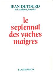 Cover of: Le septennat des vaches maigres