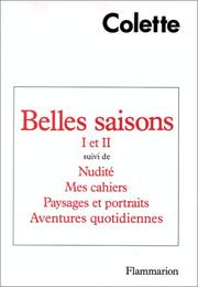 Cover of: Belles saisons