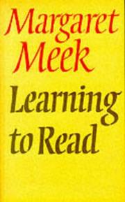 Cover of: Learning to Read by Margaret Meek
