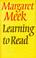 Cover of: Learning to Read