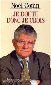 Cover of: Je doute, donc je crois