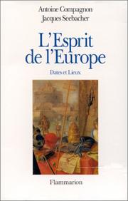 Cover of: L' Esprit de l'Europe