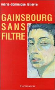 Cover of: Gainsbourg sans filtre