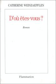 Cover of: D'où êtes-vous?