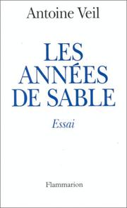 Cover of: Les années de sable: essai