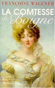 Cover of: La comtesse de Boigne: 1781-1866
