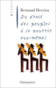 Cover of: Du droit des peuples à se nourrir eux-mêmes