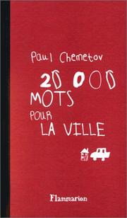 Cover of: 20000 mots pour la ville