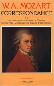 Cover of: Correspondance by Wolfgang Amadeus Mozart, Constanze Mozart, Maria Anna Mozart
