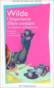 Cover of: L'Importance d'être constant