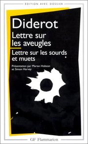 Cover of: Lettre Sur Les Aveugles / Lettre Sur Les Sourds Et Muets by Denis Diderot