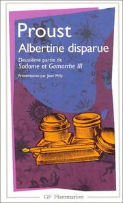 Cover of: Albertine disparue  by Marcel Proust, Jean Milly