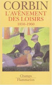 Cover of: L'Avènement des loisirs