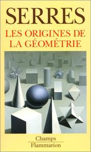 Cover of: Les Origines De La Geometrie