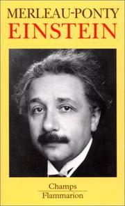 Cover of: Einstein by Jacques Merleau-Ponty