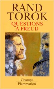 Cover of: Questions à Freud