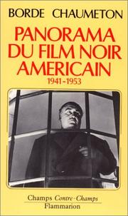 Cover of: Panorama du film noir américain, 1941-1953