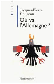 Cover of: Où va l'Allemagne?