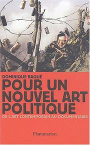 Cover of: Pour un nouvel art politique: de l'art contemporain au documentaire