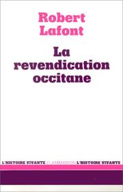 Cover of: La revendication occitane