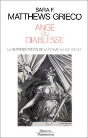 Cover of: Ange ou diablesse by Sara F. Matthews Grieco