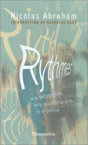 Cover of: Rythmes by Nicolas Abraham, Nicholas T. Rand