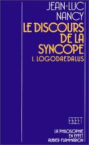 Cover of: Le discours de la syncope