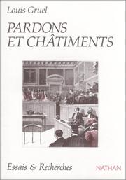 Cover of: Pardons et châtiments by Louis Gruel