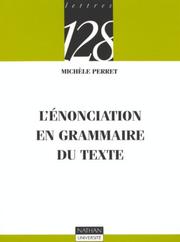 Cover of: L Enonciation En Grammaire Du Texte