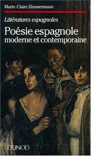 Cover of: Poésie espagnole moderne et contemporaine