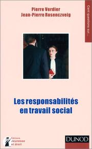Les responsabilités en travail social by Pierre Verdier