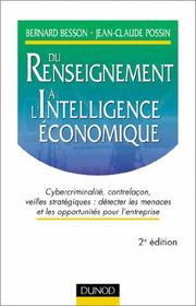 Cover of: Du renseignement a l'intelligence economique by Jean-Jacques Besson