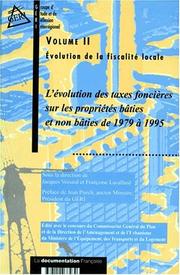 Cover of: Evolution de la fiscalité locale