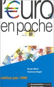 Cover of: L'Euro En Poche by Serge Marti, Vanessa Ragot