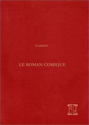 Cover of: Le roman comique (Lettres francaises) by Scarron Monsieur
