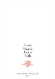 Cover of: Opera buffa by Franck Venaille